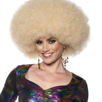 Jumbo Afro Wig - Blonde - SKU:30484OS - UPC:843248154186 - Party Expo