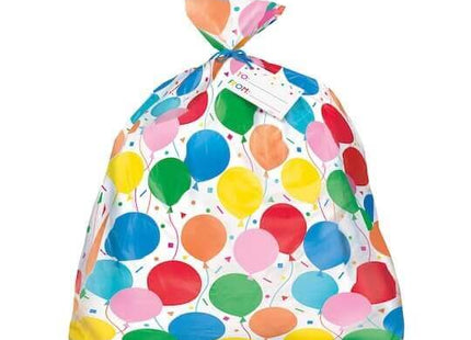 Jumbo Birthday Balloon Plastic Gift Bag (1ct) - SKU:74769 - UPC:011179747696 - Party Expo