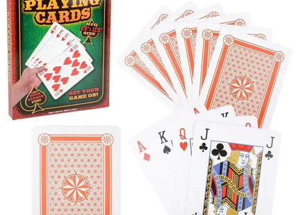 Jumbo Poker Card Deck - SKU:GA-POKJU - UPC:097138866752 - Party Expo