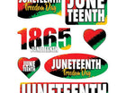 Juneteenth Peel 'N' Place - SKU:53976 - UPC:034689216964 - Party Expo