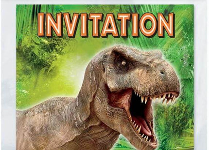 Jurassic World - Party Invitations (8ct) - SKU:48333 - UPC:011179483341 - Party Expo