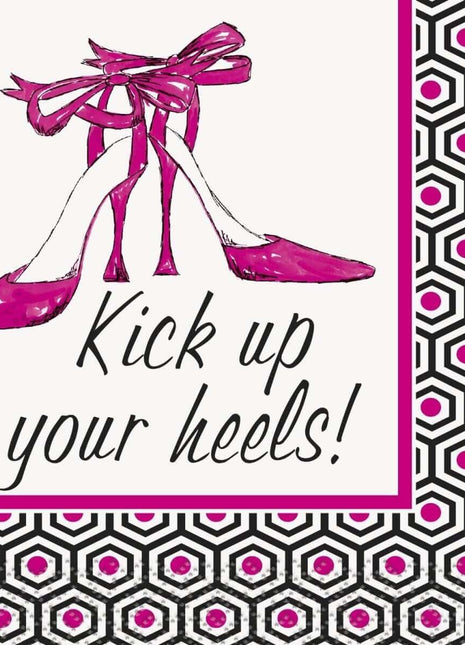 Kick Up Your Heels Girls Night Out Cocktail Napkins (16ct) - SKU:48011 - UPC:011179480111 - Party Expo