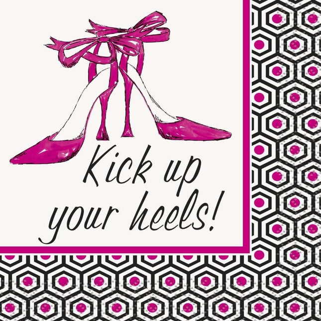 Kick Up Your Heels Girls Night Out Cocktail Napkins (16ct) - SKU:48011 - UPC:011179480111 - Party Expo
