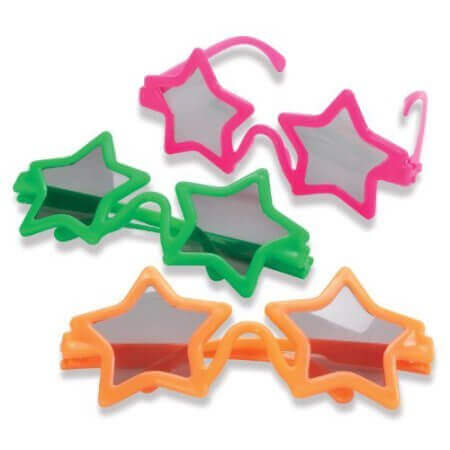 Kids Star Shaped Sunglasses - SKU:SG-GLSTA - UPC:097138621023 - Party Expo