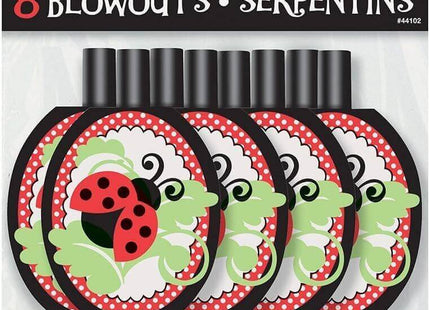 Ladybug - Blowouts (8ct) - SKU:44102 - UPC:011179441020 - Party Expo