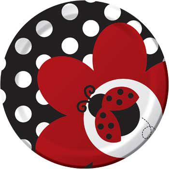 Ladybug Fancy 7" Plate - SKU:415019 - UPC:073525977072 - Party Expo
