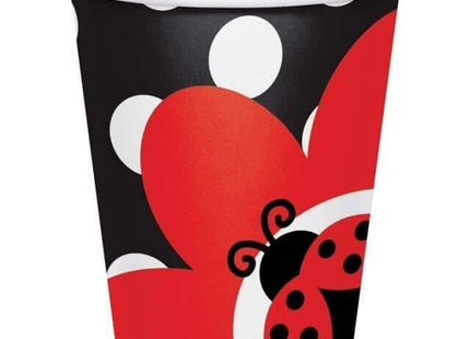 Ladybug Fancy 9oz Cup - SKU:375019 - UPC:073525977096 - Party Expo