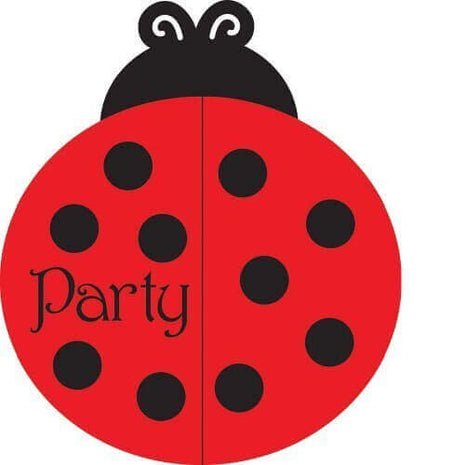 Ladybug Fancy Bulk Invites - SKU:895019B - UPC:073525975665 - Party Expo