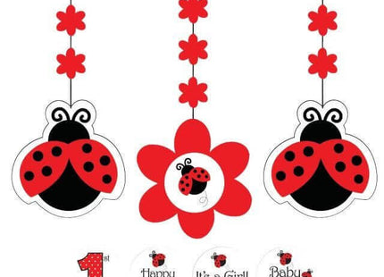 Ladybug Fancy Hanging Cutout W/Stickers - SKU:995019 - UPC:073525975641 - Party Expo