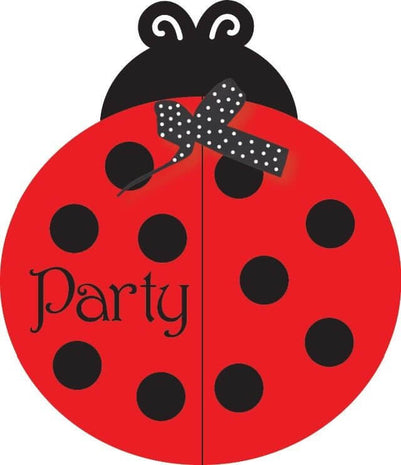 Ladybug Fancy Invite - SKU:895019 - UPC:073525975658 - Party Expo