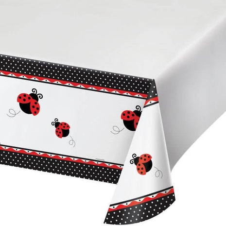 Ladybug Fancy Plastic Table Cover - SKU:725019 - UPC:073525977102 - Party Expo