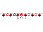 Ladybug Fancy Ribbon Banner with Stickers - SKU:299019 - UPC:073525975597 - Party Expo