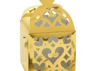 Lantern Gift Boxes - Gold - SKU:380015.19 - UPC:013051527327 - Party Expo