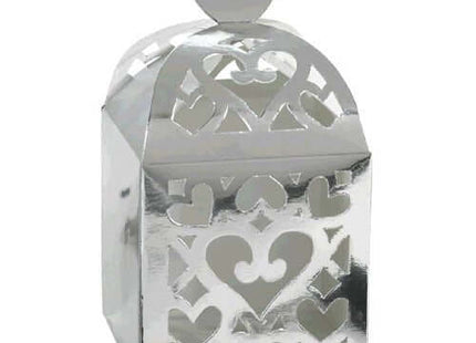 Lantern Gift Boxes - Silver - SKU:380015.18 - UPC:013051527334 - Party Expo