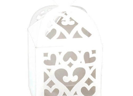 Lantern Gift Boxes - White - SKU:380015.08 - UPC:013051527358 - Party Expo