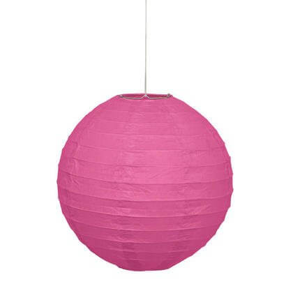 Lantern Round 10" Hot Pink - SKU:64242 - UPC:011179642427 - Party Expo