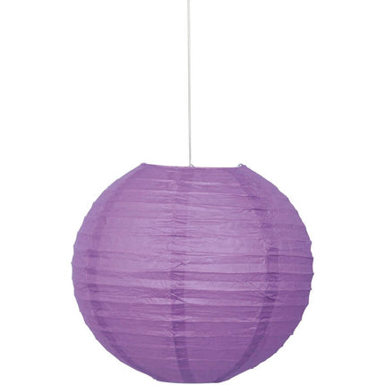 Lantern Round 10" Party Purple - SKU:63212 - UPC:011179632121 - Party Expo