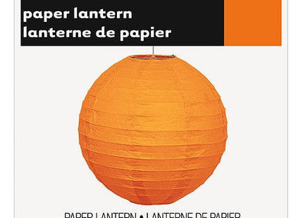 Lantern Round 10" Pumpkin Orange - SKU:64246 - UPC:011179642465 - Party Expo