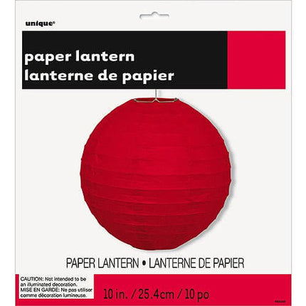 Lantern Round 10" Red - SKU:64245 - UPC:011179642458 - Party Expo