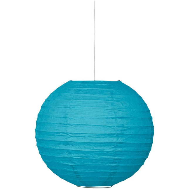 Lantern Round 10 " Teal - SKU:63213 - UPC:011179632138 - Party Expo