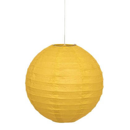 Lantern Round 10" Yellow - SKU:64241 - UPC:011179642410 - Party Expo