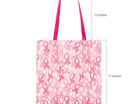 Large Pink Ribbon Tote (1 count) - SKU:3L141743 - UPC:886102314050 - Party Expo