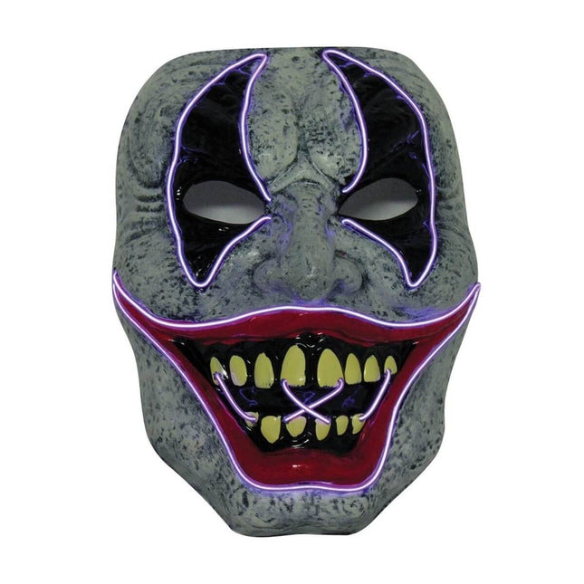 LED Evil Clown Mask - SKU:81455 - UPC:721773814556 - Party Expo