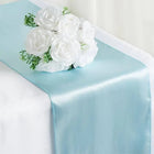 Light Blue Satin Table Runner 12