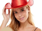 Light Up Cowboy Hat - Neon Red - SKU:HL1102R - UPC:831687037733 - Party Expo
