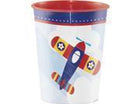 Lil' Flyer Airplane Plastic 16oz Cup - SKU:332221 - UPC:039938508210 - Party Expo