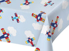 Lil' Flyer Airplane Plastic Tablecover - SKU:332212 - UPC:039938508128 - Party Expo