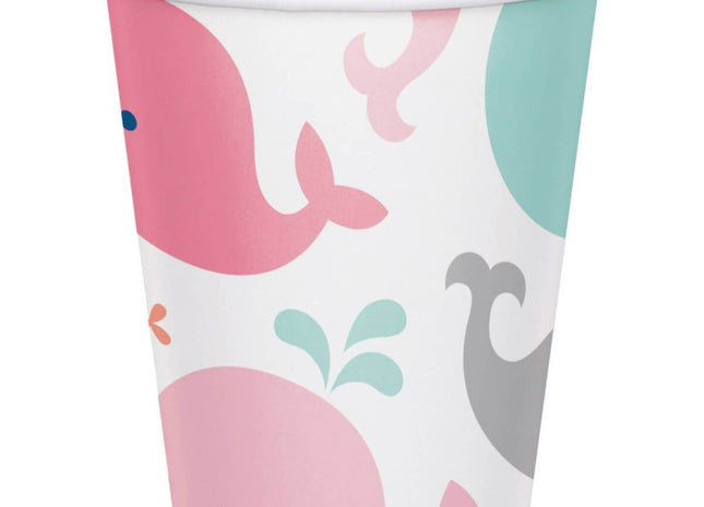 Lil' Spout - 9oz Pink Cups (8ct) - SKU:322201 - UPC:039938389260 - Party Expo
