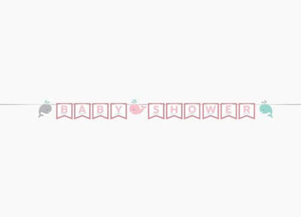 Lil' Spout Pink Shaped Ribbon Banner - SKU:324409 - UPC:039938415044 - Party Expo