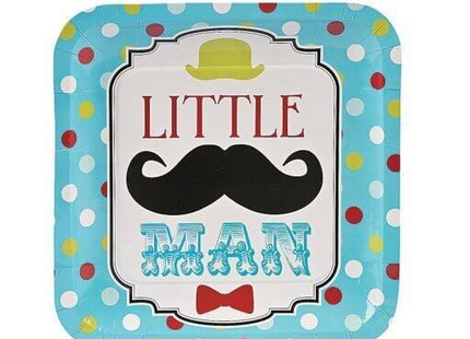 Little Man Dinner Plate - SKU:5P-13629107 - UPC:886102706411 - Party Expo