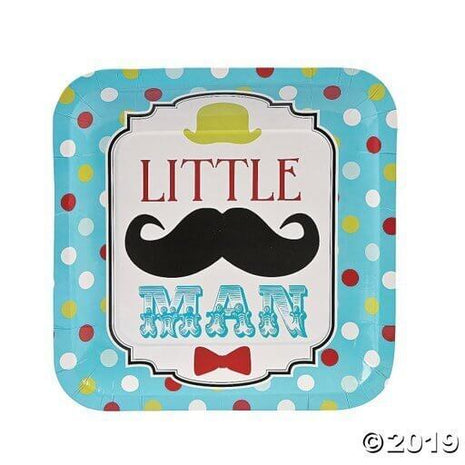 Little Man Dinner Plate - SKU:5P-13629107 - UPC:886102706411 - Party Expo