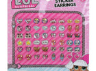LOL Surprise! - 24 Pair Sticker Earrings - SKU:LOL24 - UPC:678634506085 - Party Expo