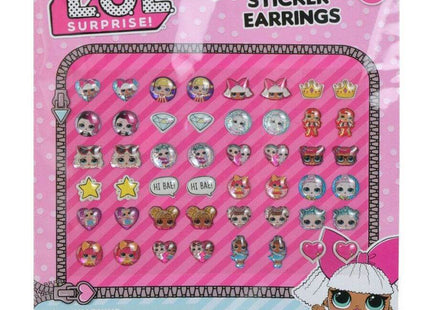 LOL Surprise! - 24 Pair Sticker Earrings - SKU:LOL24 - UPC:678634506085 - Party Expo