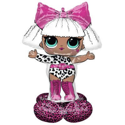 LOL Surprise! - 47" Glam Diva Airloonz Balloon - SKU:A4-3025 - UPC:026635430258 - Party Expo