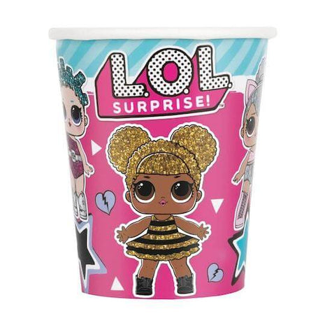 LOL Surprise! - 9oz Paper Cups (8ct) - SKU:23796 - UPC:011179237968 - Party Expo