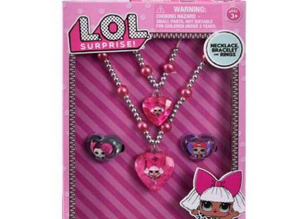 LOL Surprise! - Jewelry Set (Necklace, Bracelet & Rings) - SKU:LOL035 - UPC:678634506580 - Party Expo