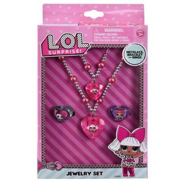 LOL Surprise! - Jewelry Set (Necklace, Bracelet & Rings) - SKU:LOL035 - UPC:678634506580 - Party Expo