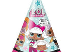 LOL Surprise! - Paper Party Hats - SKU:79121 - UPC:011179791217 - Party Expo