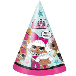 LOL Surprise! - Paper Party Hats - SKU:79121 - UPC:011179791217 - Party Expo