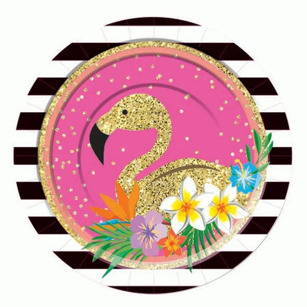 Luau - 7" Summer Paradise Sparkle Dessert Plates (8ct) Party Expo  