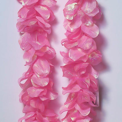 Luau - Deluxe Pearlized Pink Lei - SKU:71270 - UPC:721773712708 - Party Expo
