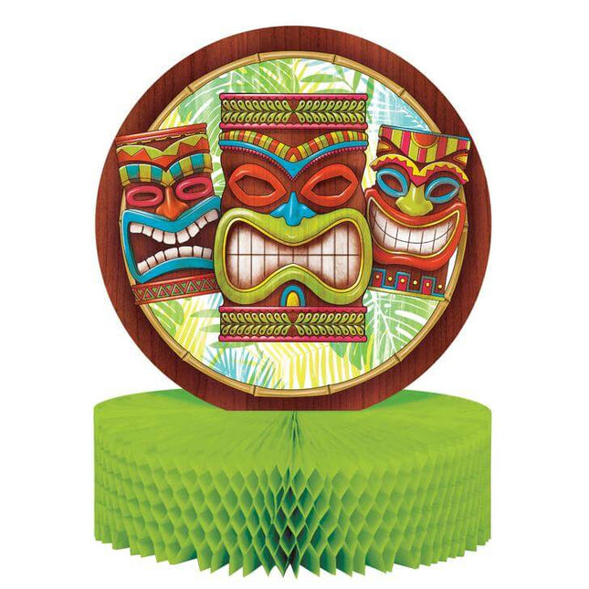 Luau - Tiki Time Honeycomb Centerpiece - SKU:327308 - UPC:039938448738 - Party Expo