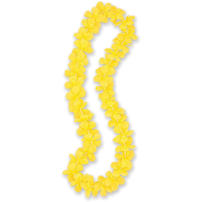 Luau - Yellow Flower Lei - SKU:19176 - UPC:011179191765 - Party Expo