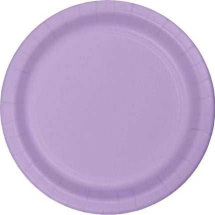 Luscious Lavender 7" Plate - SKU:79193B - UPC:039938170745 - Party Expo