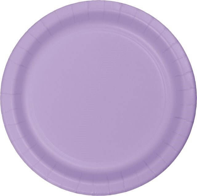 Luscious Lavender 7" Plate - SKU:79193B - UPC:039938170745 - Party Expo