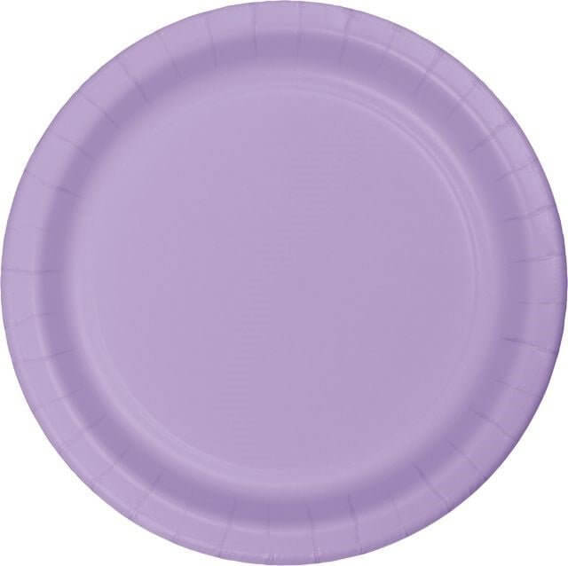 Luscious Lavender 9" Plate - SKU:47193B - UPC:039938171063 - Party Expo